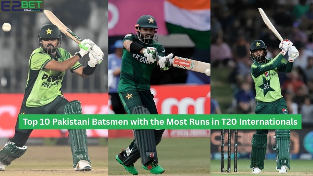 Pakistani Batsmen with the Most Runs in T20 Internationals