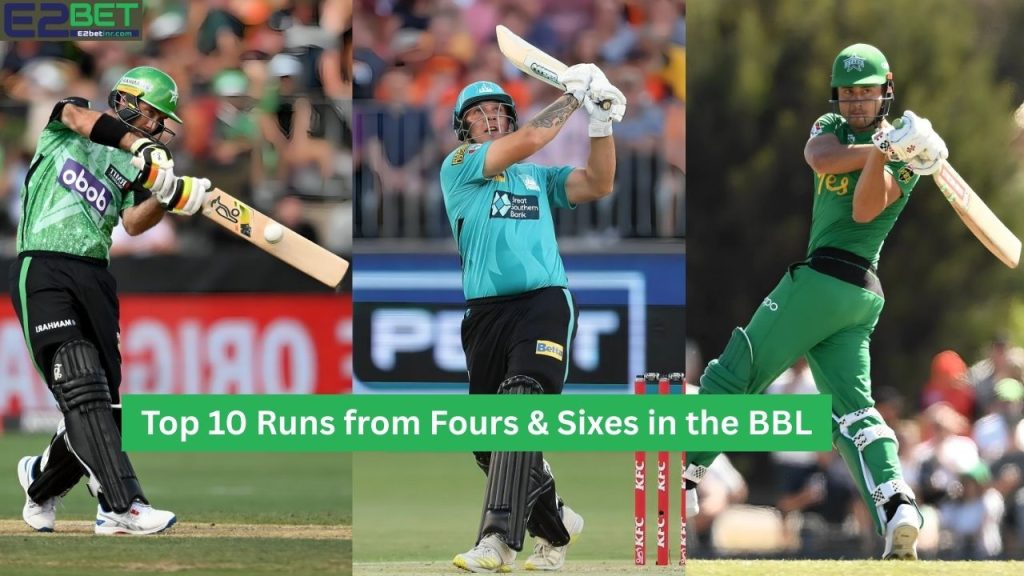 Runs from Fours & Sixes in the BBL